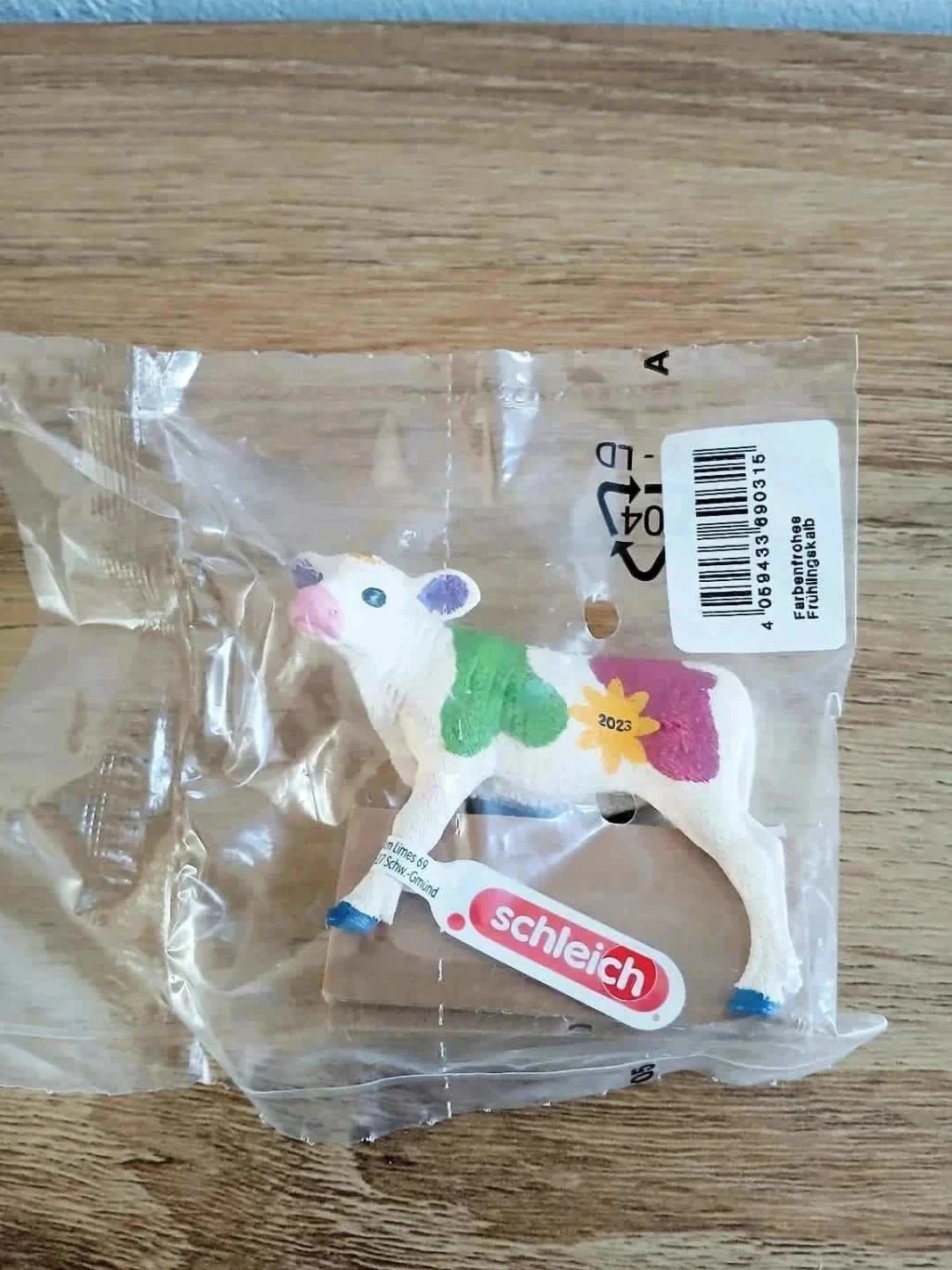 Figurine Schleich Veau Printemps Coloré 7cm – photo 3